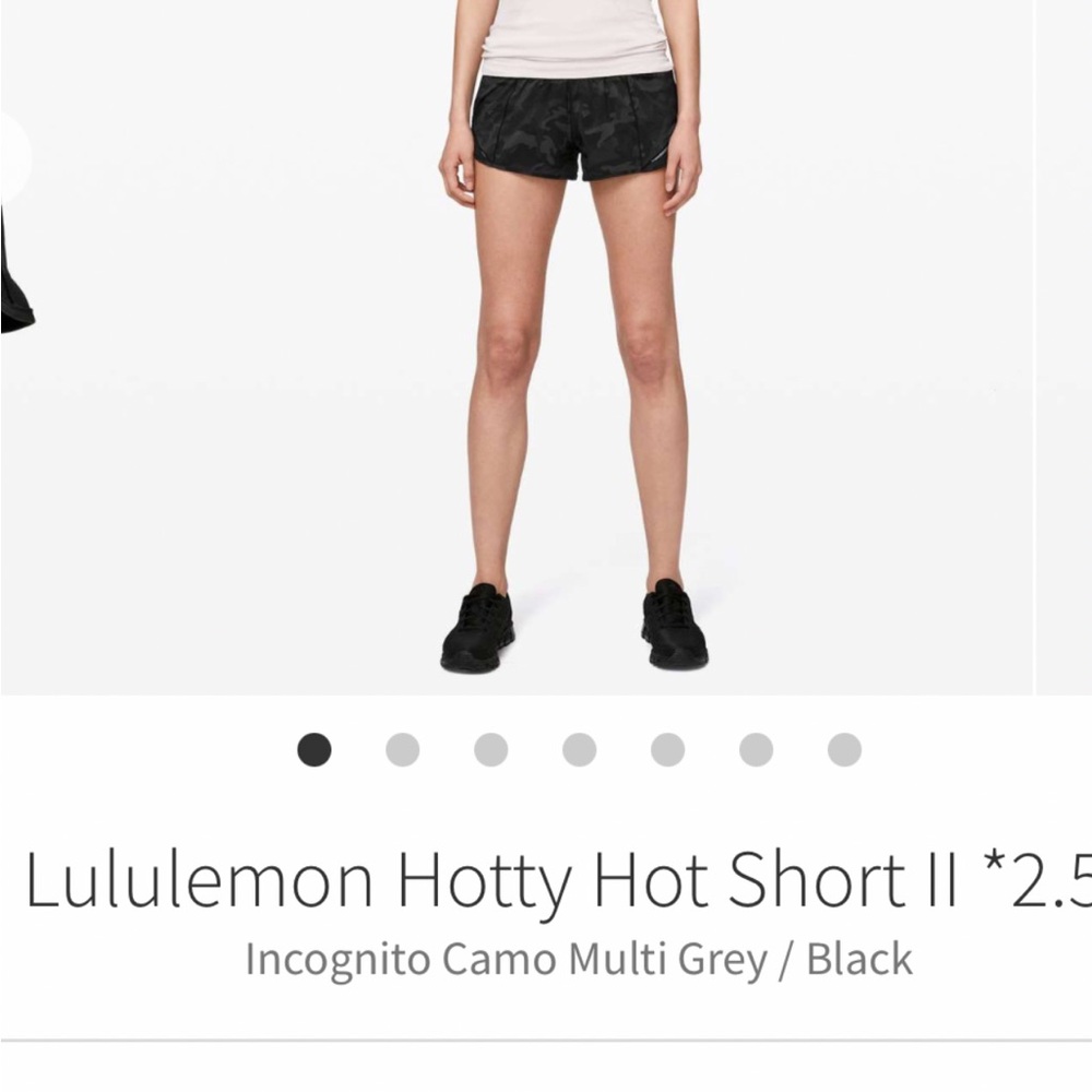 lululemon Hotty Hot Short 2.5 Camo Black Shorts